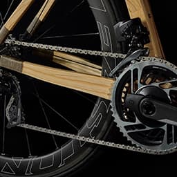 SILA wooden road bike derailleur set